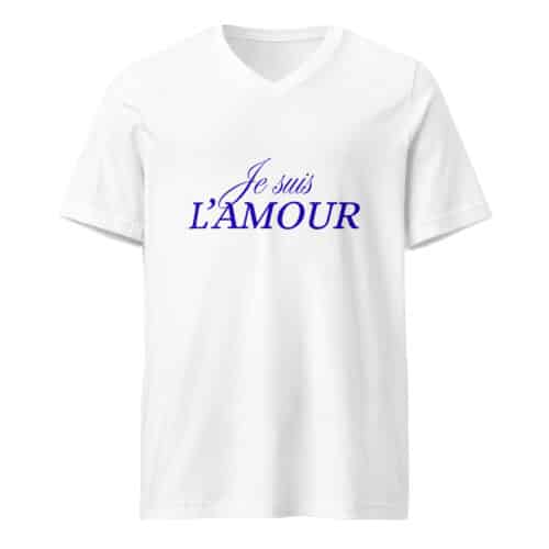 Tee-shirt vibratoire “Je suis AMOUR” bleu