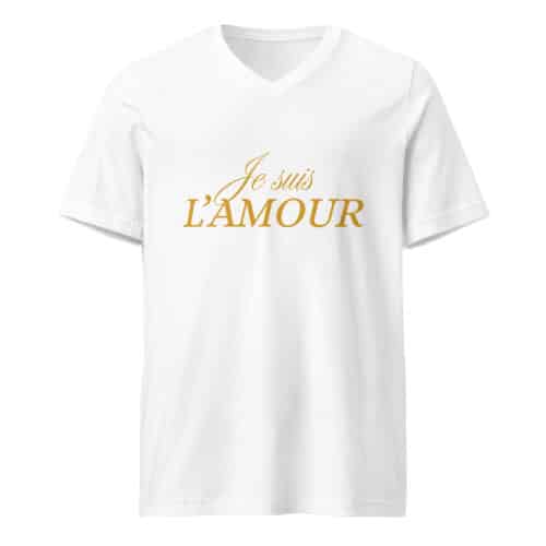 Tee-shirt vibratoire “Je suis AMOUR” doré