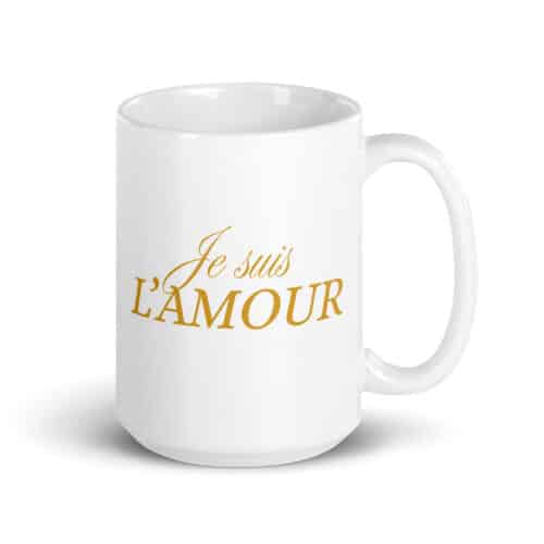 Mug vibratoire “Je suis l’AMOUR” doré