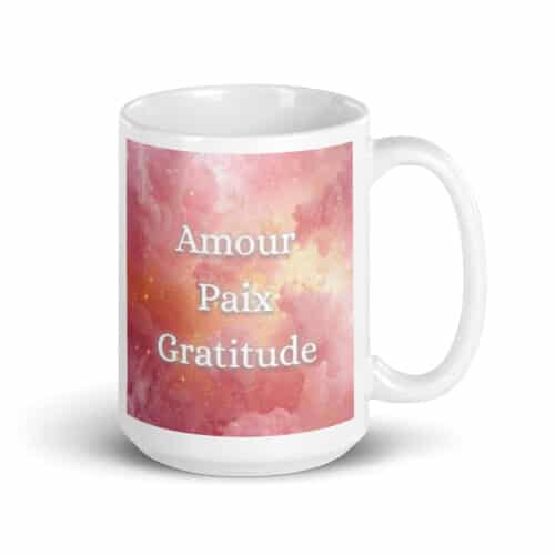 Mug vibratoire « PLÉNITUDE & GRATITUDE »